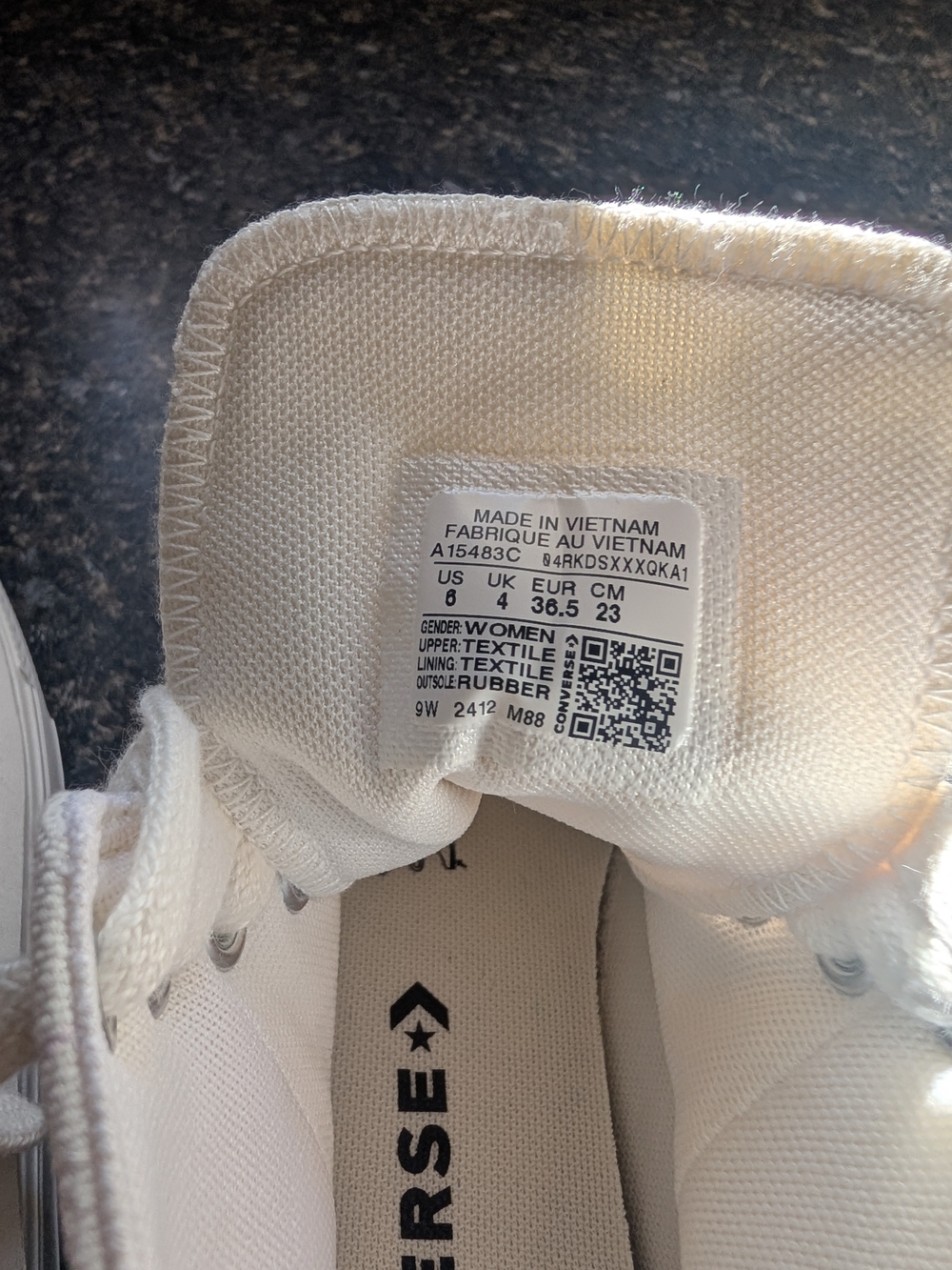Converse White Women's Canvas High-Top Sneakers